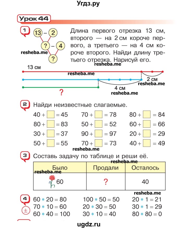 ГДЗ (Учебник) по математике 2 класс Чеботаревская Т.М. / часть 1. страница номер / 90