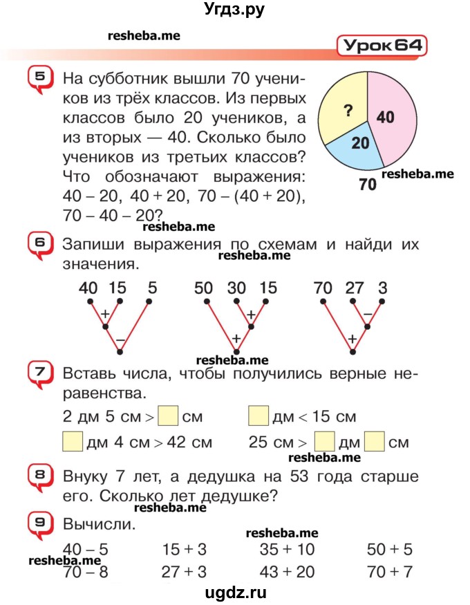 ГДЗ (Учебник) по математике 2 класс Чеботаревская Т.М. / часть 2. страница номер / 7