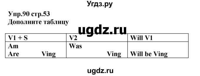 ГДЗ (Решебник) по английскому языку 7 класс (сборник упражнений к учебнику Афанасьевой) Барашкова Е.А. / упражнение номер / 90