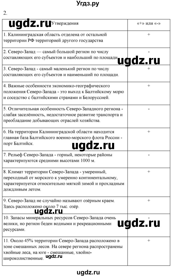 ГДЗ (Решебник 2022) по географии 9 класс (рабочая тетрадь) Таможняя Е.А. / тетрадь №2. страница / 3(продолжение 2)