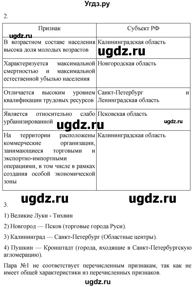 ГДЗ (Решебник 2022) по географии 9 класс (рабочая тетрадь) Таможняя Е.А. / тетрадь №2. страница / 7(продолжение 2)