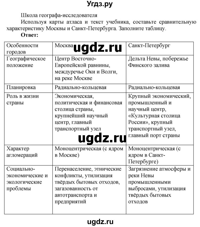 ГДЗ (Решебник 2017) по географии 9 класс (рабочая тетрадь) Таможняя Е.А. / тетрадь №2. страница / 17(продолжение 2)