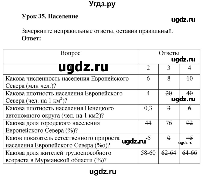 ГДЗ (Решебник 2017) по географии 9 класс (рабочая тетрадь) Таможняя Е.А. / тетрадь №2. страница / 6(продолжение 3)