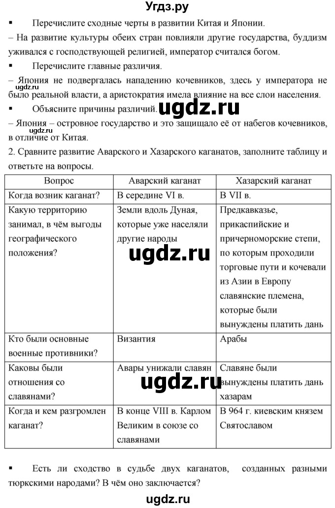 ГДЗ (Решебник) по истории 6 класс (тетрадь-тренажёр) Ведюшкин В.А. / страница номер / 76–79(продолжение 2)