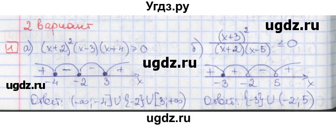 ГДЗ (Решебник) по алгебре 9 класс (дидактические материалы) Потапов М.К. / самостоятельные работы / СР-12 / вариант 2 / 1