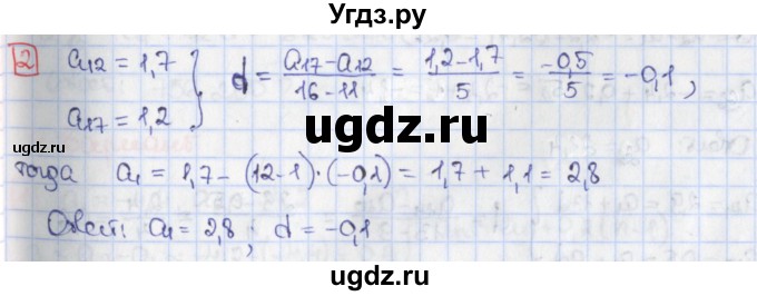 ГДЗ (Решебник) по алгебре 9 класс (дидактические материалы) Потапов М.К. / самостоятельные работы / СР-20 / вариант 2 / 2