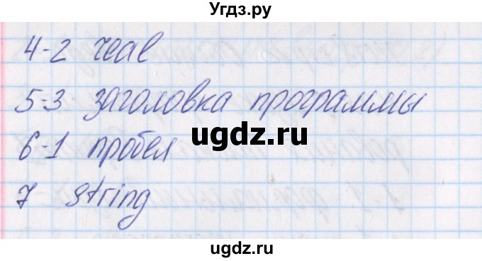 ГДЗ (Решебник) по информатике 8 класс (контрольно-измерительные материалы) Масленикова О.Н. / тест 8. вариант номер / 2(продолжение 2)