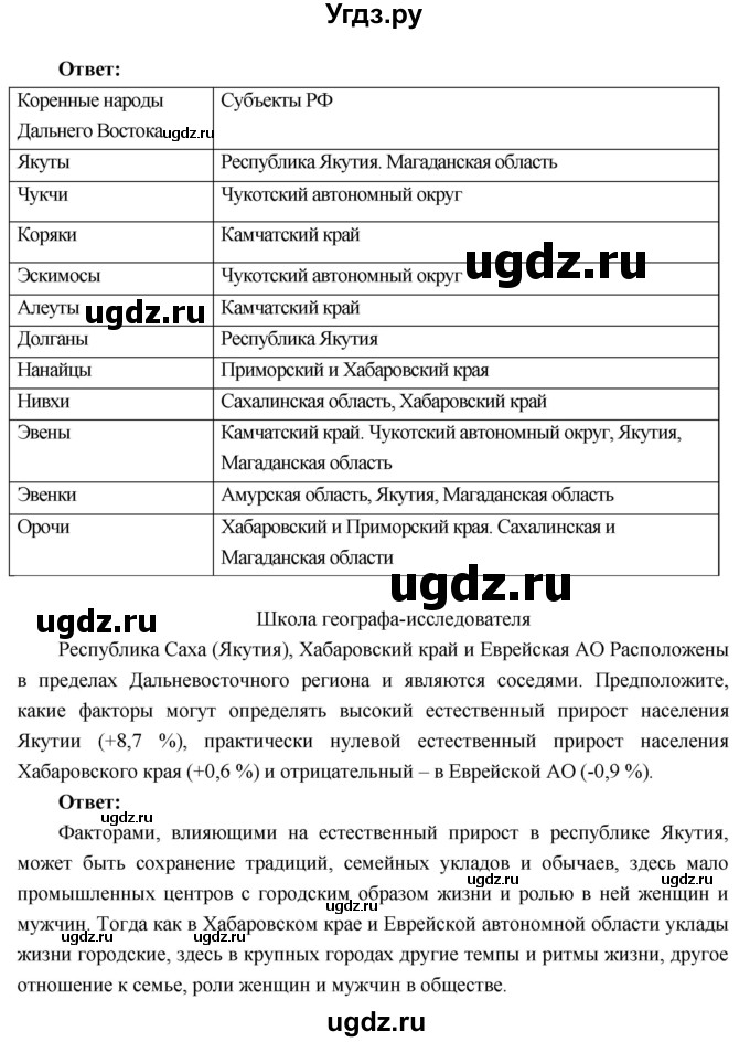 ГДЗ (Решебник к учебнику 2016) по географии 9 класс Таможняя Е.А. / учебник 2016 / параграф / 54(продолжение 4)