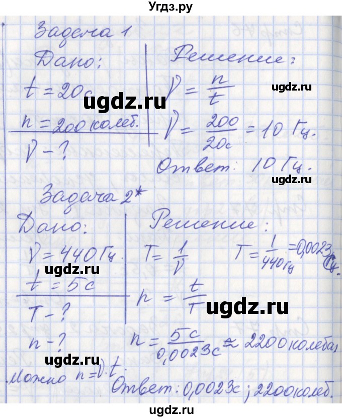 ГДЗ (Решебник) по физике 9 класс (рабочая тетрадь) Минькова Р.Д. / урок-№ / 29(продолжение 2)