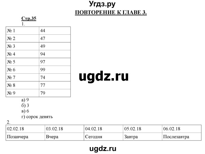 ГДЗ (Решебник) по информатике 2 класс (рабочая тетрадь) Матвеева Н.В. / часть 2. страница номер / 35