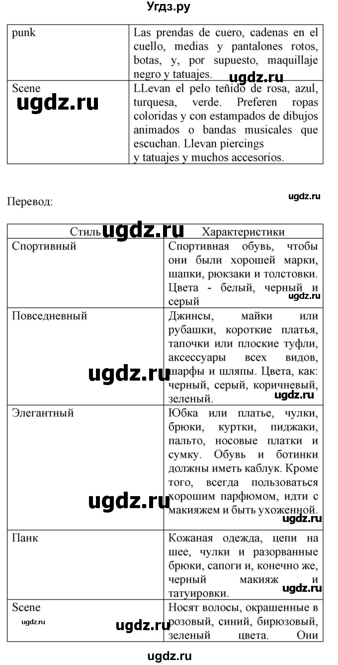 ГДЗ (Решебник) по испанскому языку 9 класс Цыбулева Т.Э. / часть 1. страница / 78(продолжение 3)