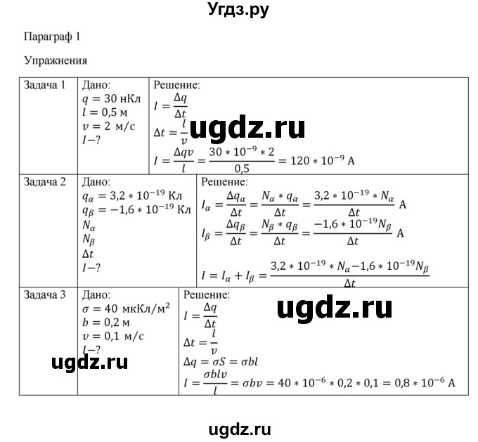 ГДЗ (Решебник) по физике 11 класс Грачев А.В. / § / 1(продолжение 2)