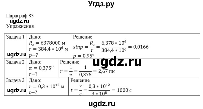 ГДЗ (Решебник) по физике 11 класс Грачев А.В. / § / 83(продолжение 2)