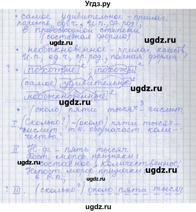 ГДЗ (Решебник) по русскому языку 7 класс (рабочая тетрадь) Бабайцева В.В. / задание / 1(продолжение 2)