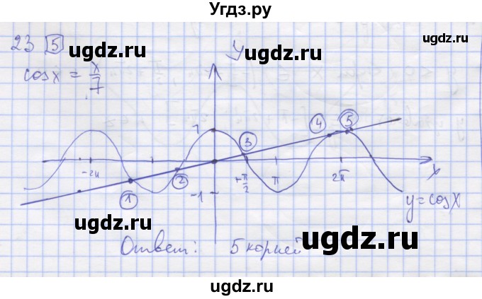 ГДЗ (Решебник) по алгебре 11 класс (дидактические материалы) Шабунин М.И. / глава 7 / § 40 / вариант 1 / 23