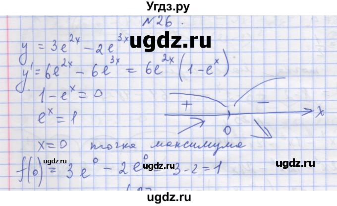 ГДЗ (Решебник) по алгебре 11 класс (дидактические материалы) Шабунин М.И. / глава 9 / § 50 / вариант 2 / 26