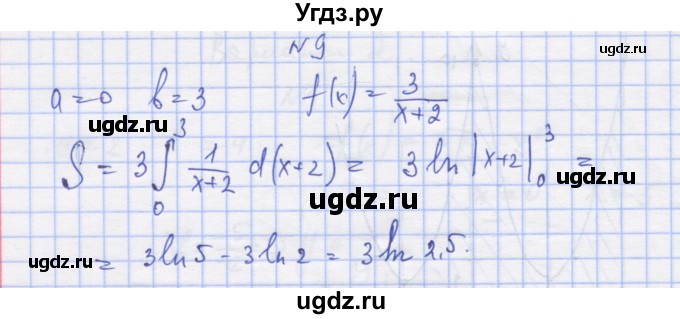 ГДЗ (Решебник) по алгебре 11 класс (дидактические материалы) Шабунин М.И. / глава 10 / § 56 / вариант 2 / 9
