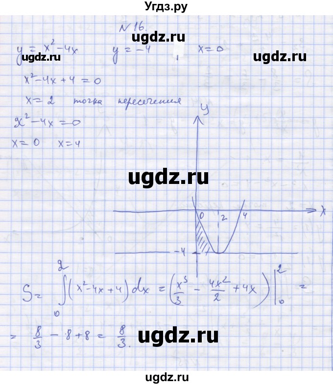 ГДЗ (Решебник) по алгебре 11 класс (дидактические материалы) Шабунин М.И. / глава 10 / § 58 / вариант 1 / 16