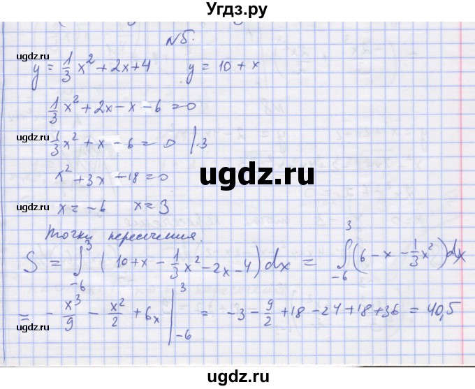 ГДЗ (Решебник) по алгебре 11 класс (дидактические материалы) Шабунин М.И. / глава 10 / § 58 / вариант 2 / 5