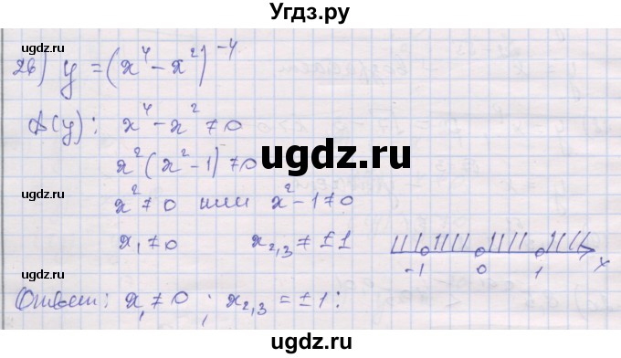 ГДЗ (Решебник) по алгебре 10 класс (дидактические материалы) Шабунин М.И. / глава 2 / § 6 / вариант 2 / 26