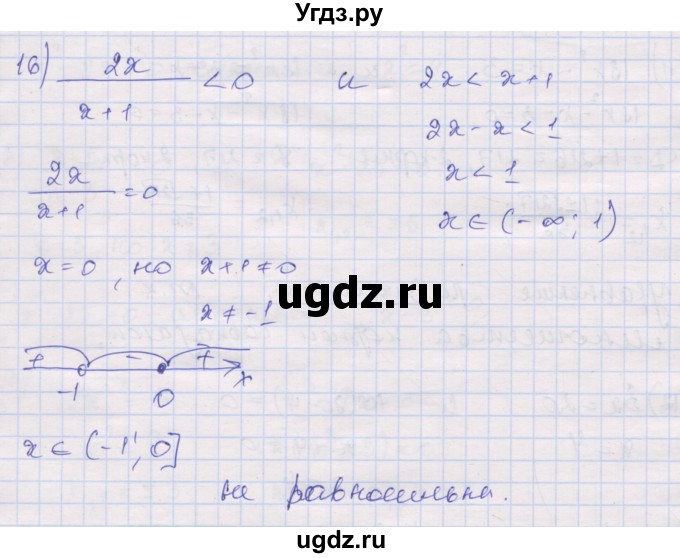 ГДЗ (Решебник) по алгебре 10 класс (дидактические материалы) Шабунин М.И. / глава 2 / § 8 / вариант 1 / 16