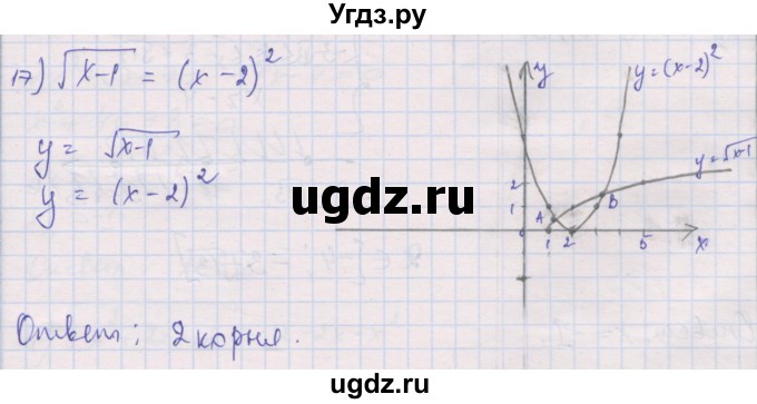 ГДЗ (Решебник) по алгебре 10 класс (дидактические материалы) Шабунин М.И. / глава 2 / § 9 / вариант 2 / 17