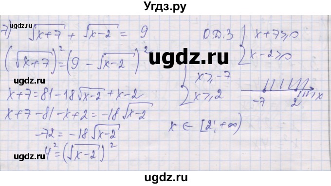 ГДЗ (Решебник) по алгебре 10 класс (дидактические материалы) Шабунин М.И. / глава 2 / § 9 / вариант 2 / 7