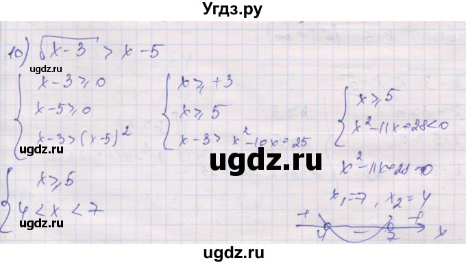 ГДЗ (Решебник) по алгебре 10 класс (дидактические материалы) Шабунин М.И. / глава 2 / § 10 / вариант 2 / 10