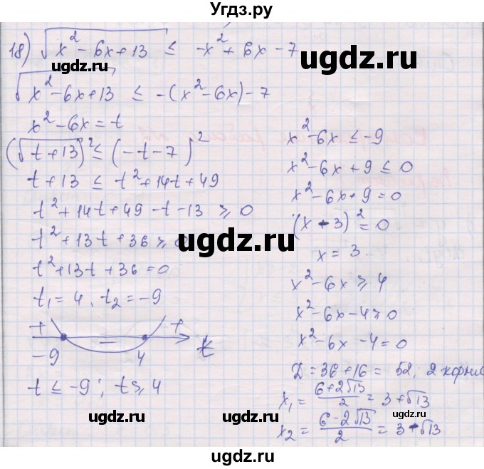 ГДЗ (Решебник) по алгебре 10 класс (дидактические материалы) Шабунин М.И. / глава 2 / § 10 / вариант 2 / 18