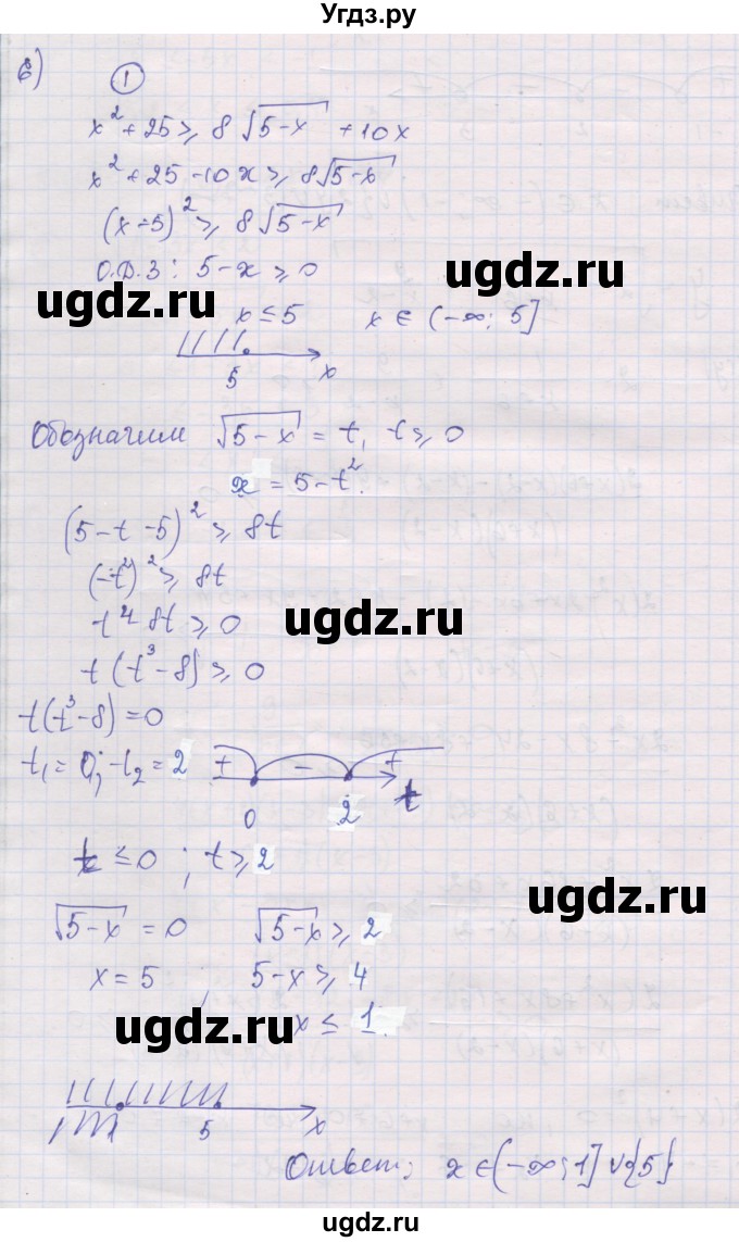 ГДЗ (Решебник) по алгебре 10 класс (дидактические материалы) Шабунин М.И. / глава 2 / подготовка к экзамену / 6