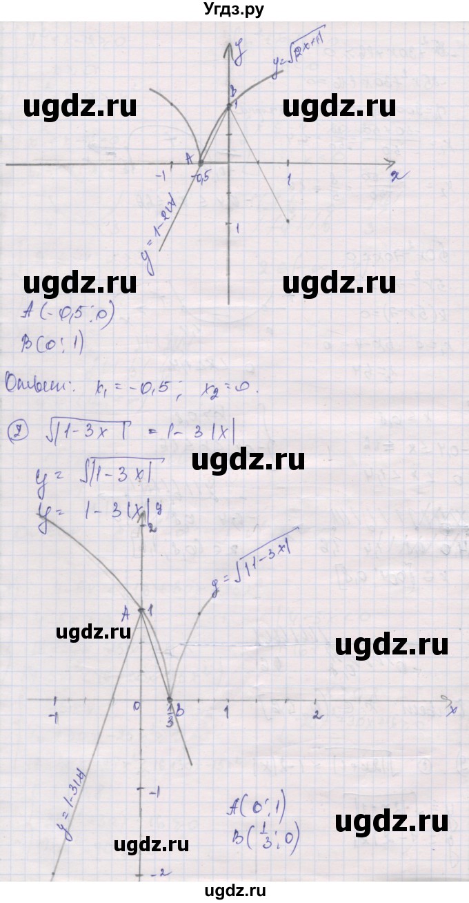 ГДЗ (Решебник) по алгебре 10 класс (дидактические материалы) Шабунин М.И. / глава 2 / подготовка к экзамену / 9(продолжение 2)