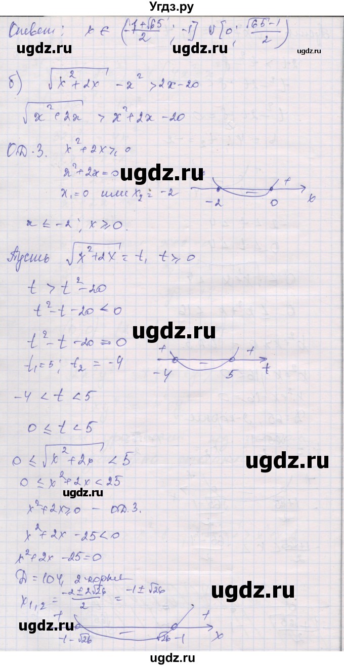 ГДЗ (Решебник) по алгебре 10 класс (дидактические материалы) Шабунин М.И. / глава 2 / задание для интересующихся математикой / 8(продолжение 3)