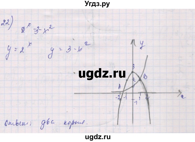 ГДЗ (Решебник) по алгебре 10 класс (дидактические материалы) Шабунин М.И. / глава 3 / § 11 / вариант 1 / 22