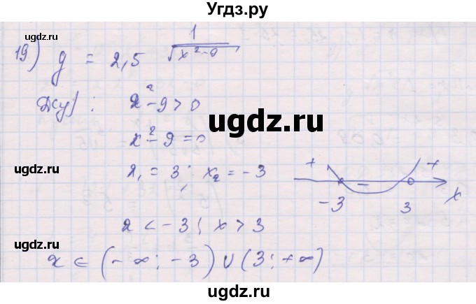 ГДЗ (Решебник) по алгебре 10 класс (дидактические материалы) Шабунин М.И. / глава 3 / § 11 / вариант 2 / 19