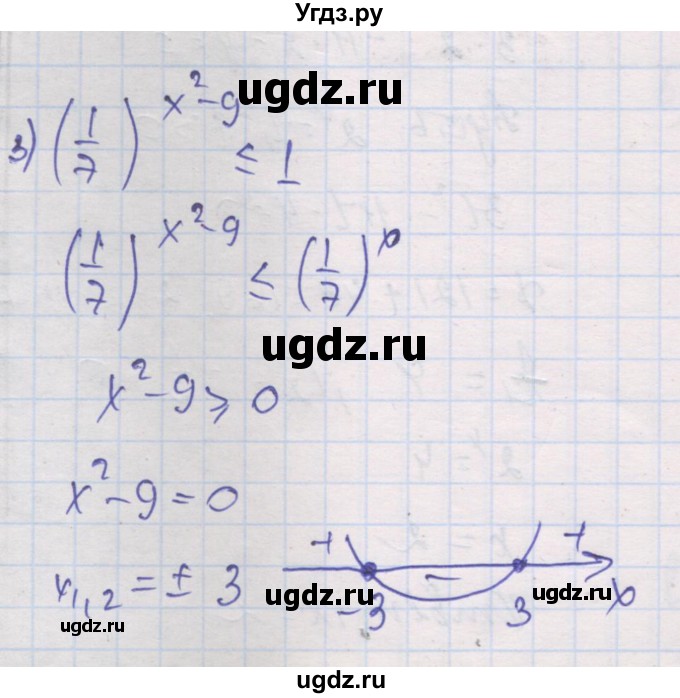 ГДЗ (Решебник) по алгебре 10 класс (дидактические материалы) Шабунин М.И. / глава 3 / § 13 / вариант 1 / 3