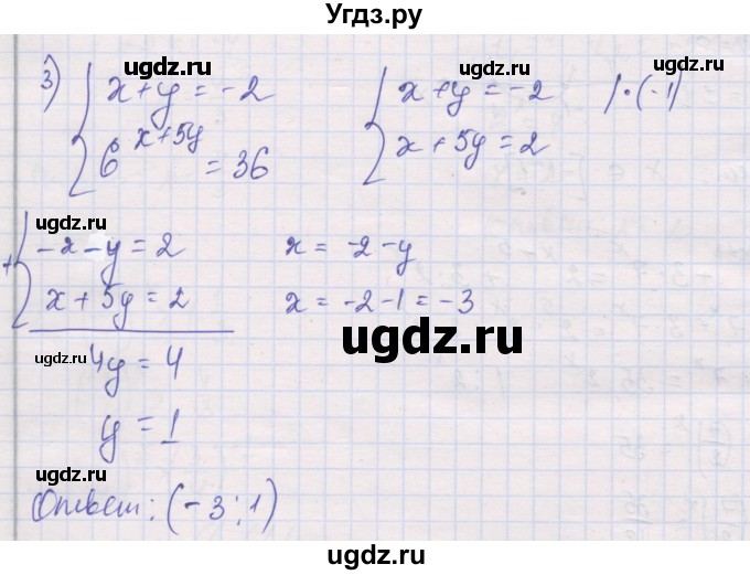 ГДЗ (Решебник) по алгебре 10 класс (дидактические материалы) Шабунин М.И. / глава 3 / КР-3 / вариант 2 / 3