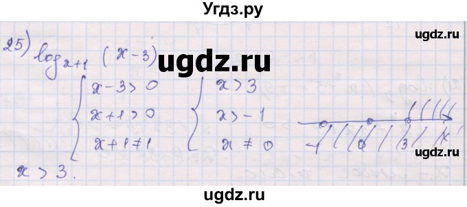 ГДЗ (Решебник) по алгебре 10 класс (дидактические материалы) Шабунин М.И. / глава 4 / § 15 / вариант 1 / 25