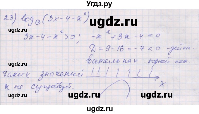 ГДЗ (Решебник) по алгебре 10 класс (дидактические материалы) Шабунин М.И. / глава 4 / § 15 / вариант 2 / 23