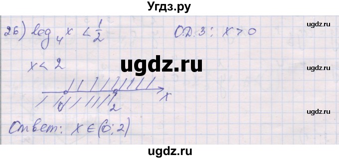 ГДЗ (Решебник) по алгебре 10 класс (дидактические материалы) Шабунин М.И. / глава 4 / § 18 / вариант 1 / 26