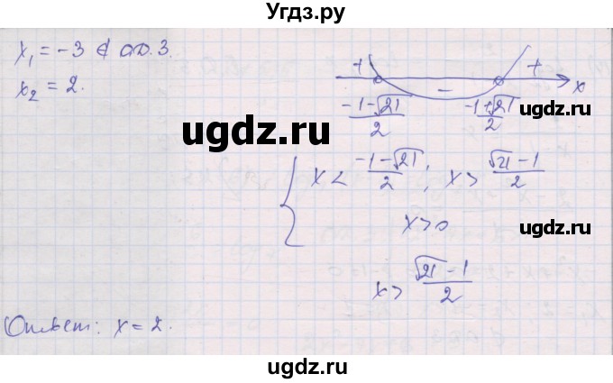 ГДЗ (Решебник) по алгебре 10 класс (дидактические материалы) Шабунин М.И. / глава 4 / § 19 / вариант 1 / 16(продолжение 2)