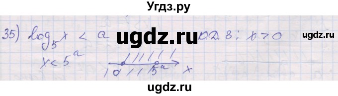 ГДЗ (Решебник) по алгебре 10 класс (дидактические материалы) Шабунин М.И. / глава 4 / § 20 / вариант 1 / 35