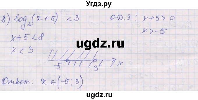 ГДЗ (Решебник) по алгебре 10 класс (дидактические материалы) Шабунин М.И. / глава 4 / § 20 / вариант 2 / 8