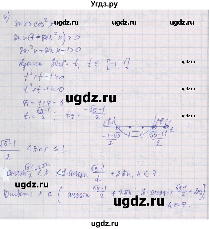 ГДЗ (Решебник) по алгебре 10 класс (дидактические материалы) Шабунин М.И. / глава 6 / § 37 / вариант 2 / 4