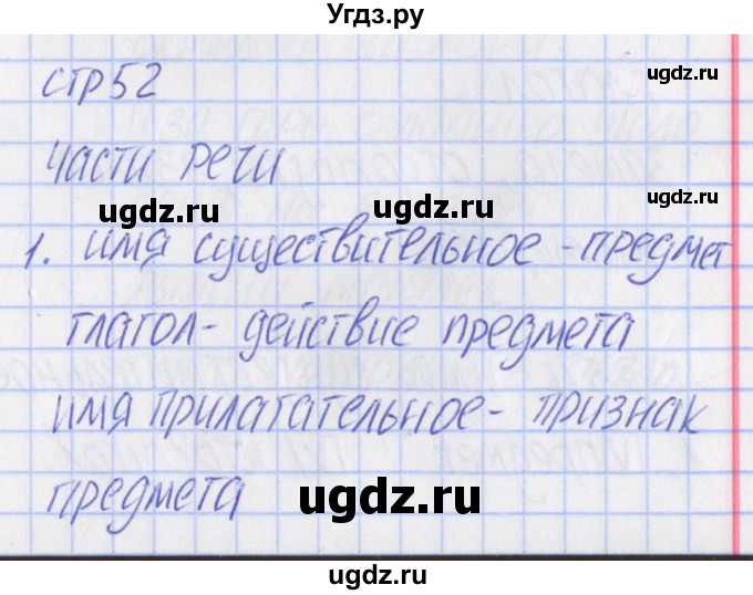 ГДЗ (Решебник) по русскому языку 2 класс (тетрадь учебных достижений) Канакина В.П. / страница / 52