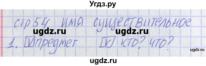 ГДЗ (Решебник) по русскому языку 2 класс (тетрадь учебных достижений) Канакина В.П. / страница / 54