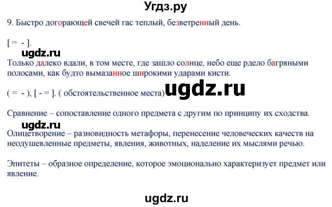 ГДЗ (Решебник) по русскому языку 9 класс (контрольно-измерительные материалы) Егорова Н.В. / приложение / задание-№ / 9