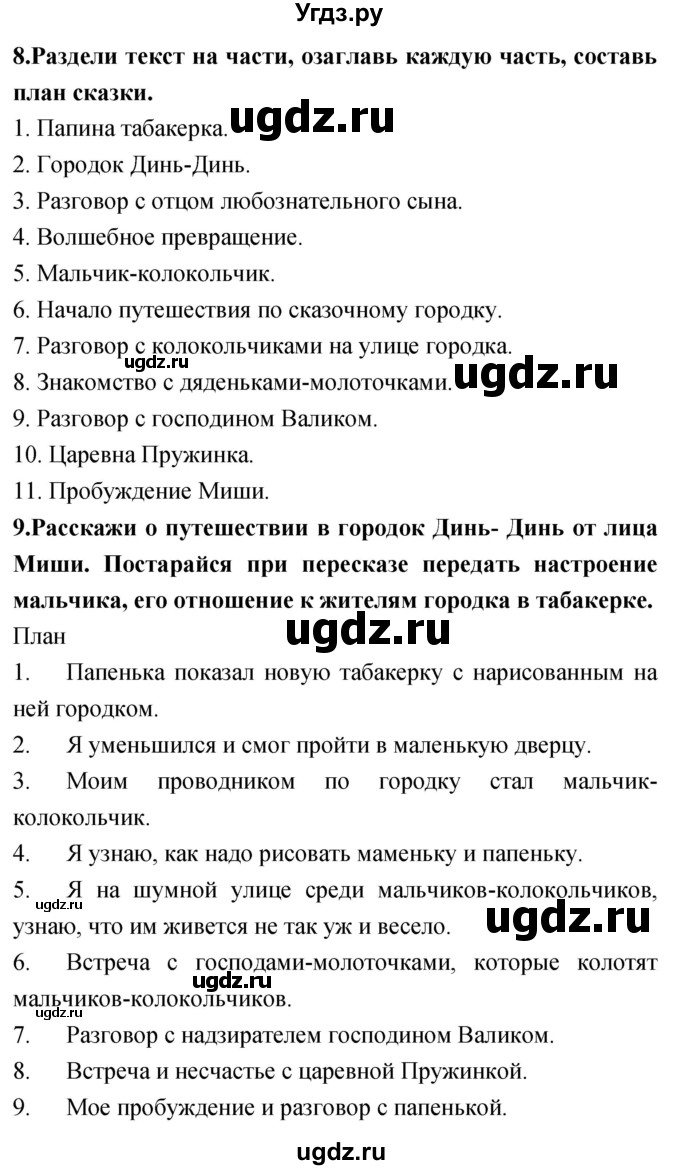 ГДЗ (Решебник 2018) по литературе 4 класс Климанова Л.Ф. / часть 1. страница / 168(продолжение 3)