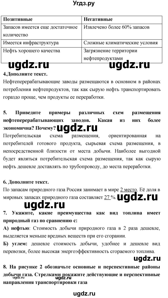 ГДЗ (Решебник) по географии 9 класс (рабочая тетрадь) Баринова И.И. / страница номер / 6–10(продолжение 2)