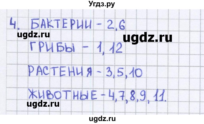 ГДЗ (Решебник) по биологии 5 класс (тесты) Сонин Н.И. / страница номер / 21