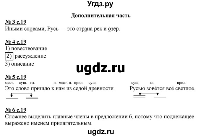 ГДЗ (Решебник) по русскому языку 3 класс (контрольные и диагностические работы) Желтовская Л.Я. / страница / 19